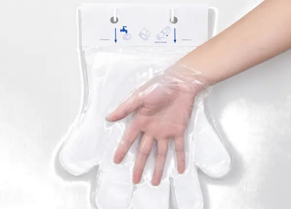 Disposable Hanging-Hole PE Gloves