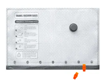 Vacuum Compression Bag – Instant Space Series (Round Valve, Black PA/PE 0.07 mm)